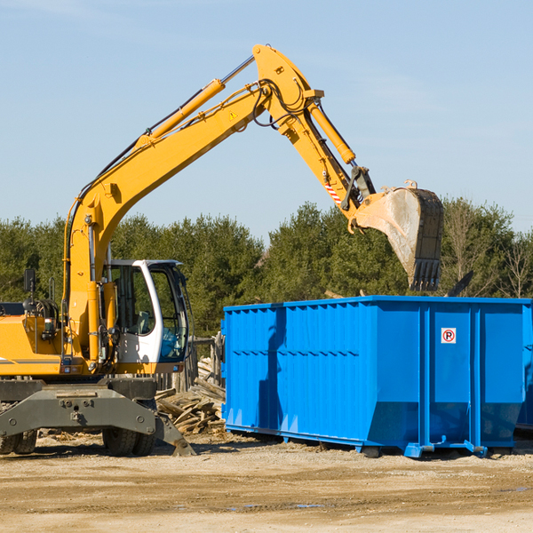 can i choose the location where the residential dumpster will be placed in Webberville